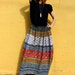 Vintage 1970's Indian Cotton GYPSY BOHO Skirt (MEDIUM)