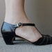 Vintage Black Leather FERRAGAMO T-Strap Mary Jane's (Size 8.5)