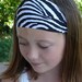 Zebra Print Stretch Headband