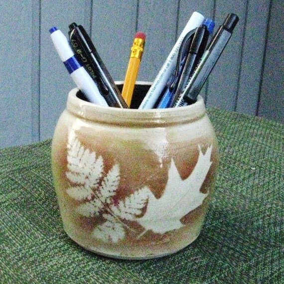 Ceramic Pottery Pencil Holder Brush Holder Handmade Ceramics