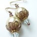 Vintage-Style Glass Pearl & Swarovski Crystal Earrings