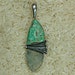 Druzy and turquoise sterling pendant, JS- PD-011