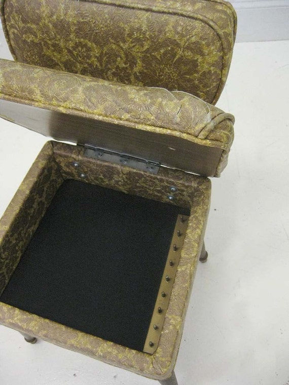 Vintage Sewing Chair with Notions Storage