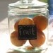 Glass Jar Canister With Chalkboard Label Candy Buffet Apothecary Jar Kitchen Cookie Jar Wedding Vintage Style