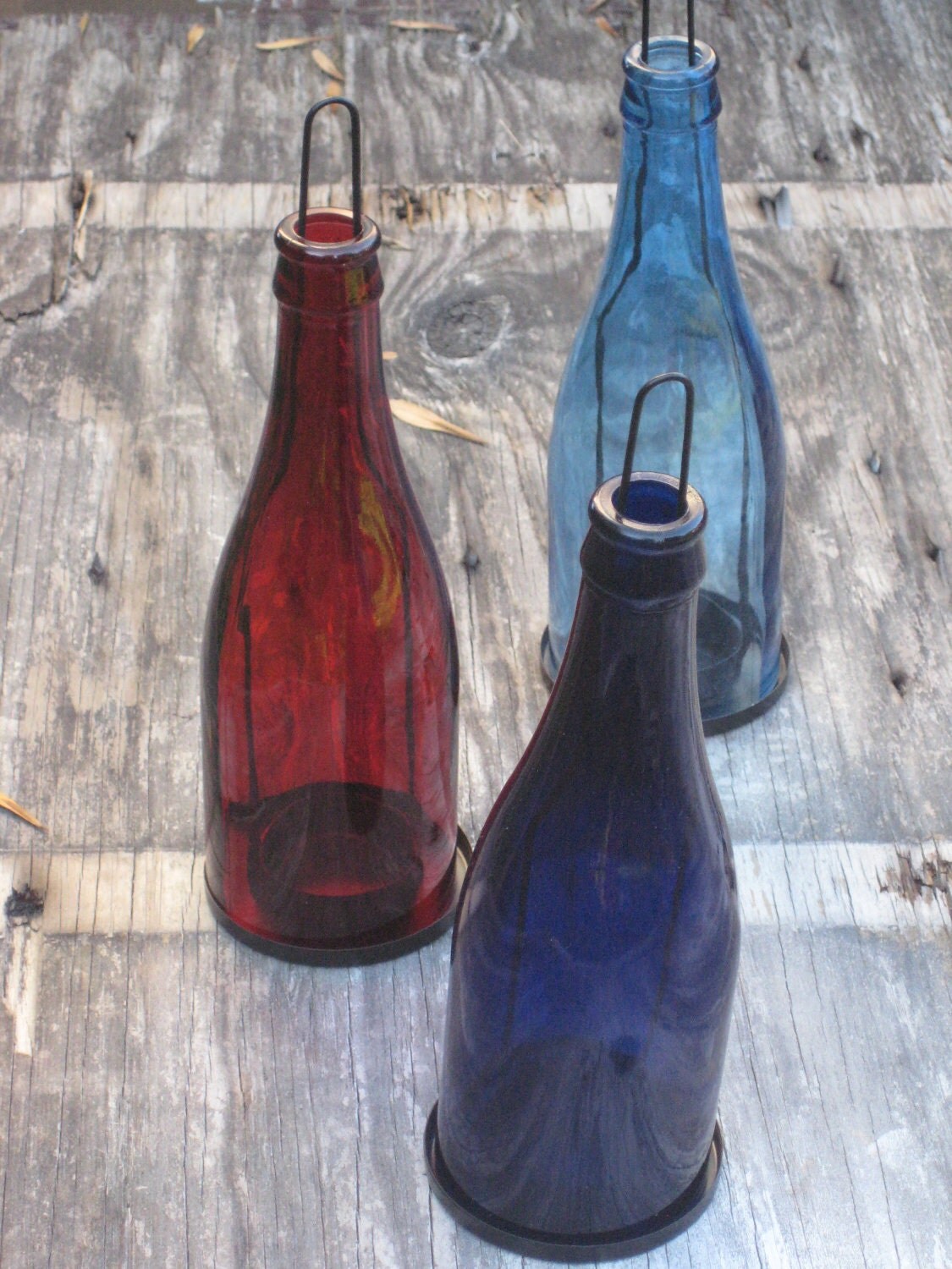Glass Bottle Wine Bottle Lantern Candle Holder Lantern Hanging