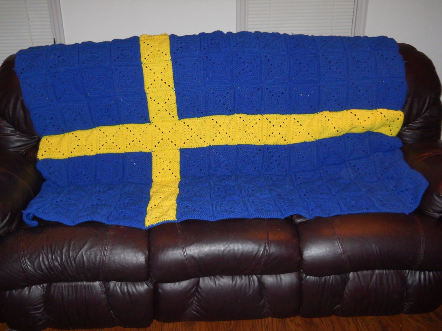 RESERVED for Adam Popelier Swedish Flag Blanket