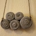 grey circles necklace