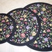 Quilted Cozy for Fry Pans - Pot Holder - No More Scratches Fry Pan Storage - Fry Pan Cozys in Black and Pink Floral - Set of 3 Sizes