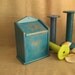 Rustic Wood Storage/FileBox in Blue Lagoon