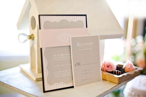 Items similar to French Inspired Invitation- Featured on Style Me