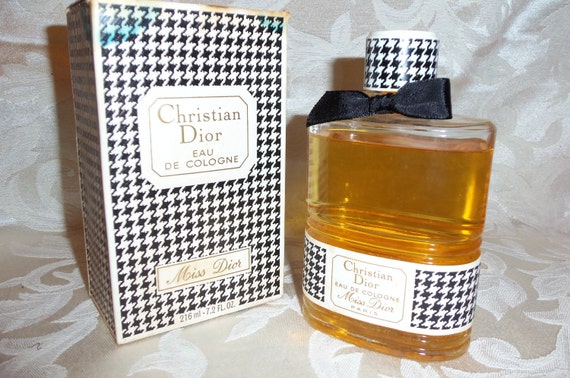 Vintage 1950s Christian Dior Eau De Cologne Miss Dior SALE