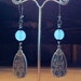 Cornflower Blue Floral earrings