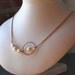 Clearance Sale 30% Off Necklace: Ariel's Vision Necklace Freshwater Pearls Rose Gold Chain