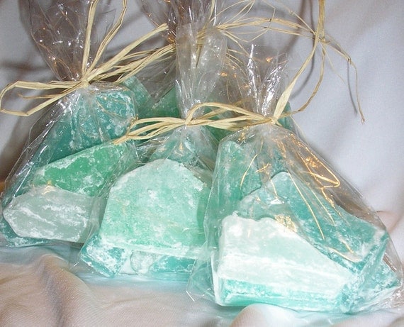 Items similar to Beach Favors Sea Glass soap ocean scent party favors