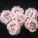 Set of 6 Small Bridal Pink Roses Flower Hair Pins / Clip / Comb / Headband