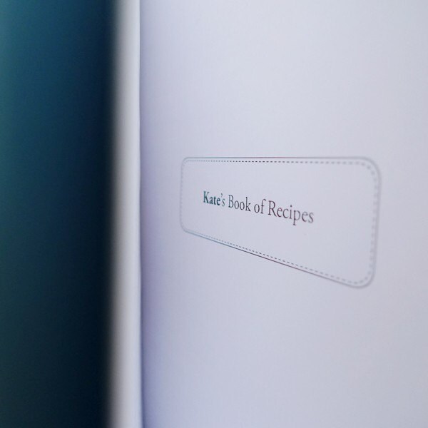 custom made recipe book