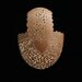 Hand Carved Victorian Lace Basket: Brown Chicken Egg