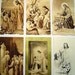 Lovely 1940's Jesus Vintage Holy Cards Lot of Six
