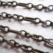 Medium Size Oval Links Bulk Chain in Antiqued Brass 55 inches