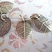 Antiqued Gold/Brass Metal Leaves 8mm X 11mm Charms