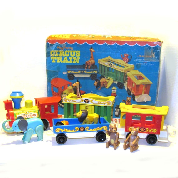 fisher price circus train 1970s