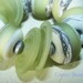 Handmade Lampwork beads Soft Leaves Creeky Beads SRA