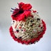 LAST Kids Newborn Hats Baby Girl Photography prop Handmade Knitting Crochet Infants Newborn Photo prop Red poppy