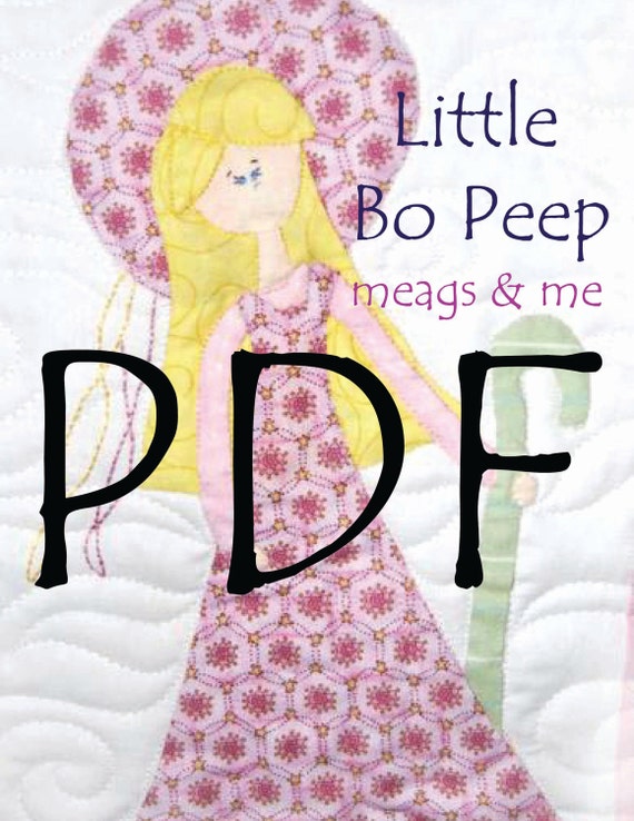 items-similar-to-little-bo-peep-pdf-quilt-pattern-applique-and-embroidery-quilt-pattern-on-etsy