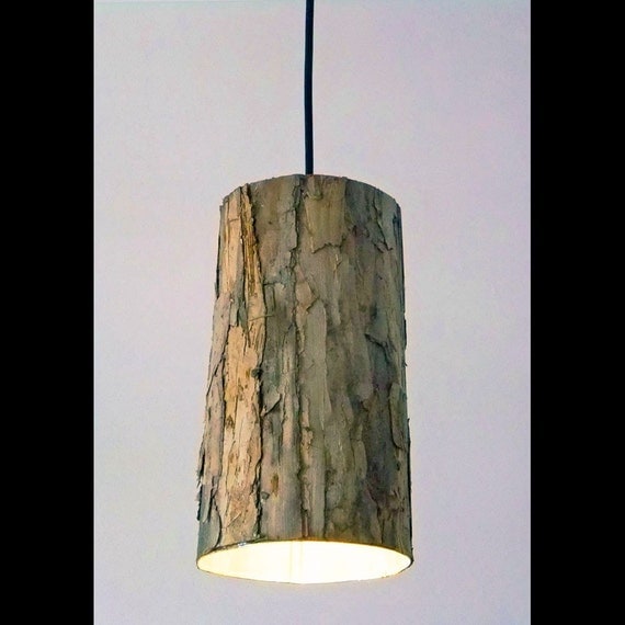 Items similar to Rustica Wood Veneer Pendant Light on Etsy
