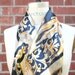 Vintage 90's gold and black Scarf