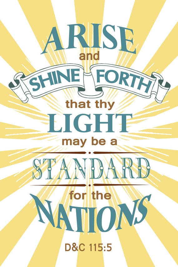 Items similar to Arise and Shine Forth, 2012 LDS Young Women Scripture