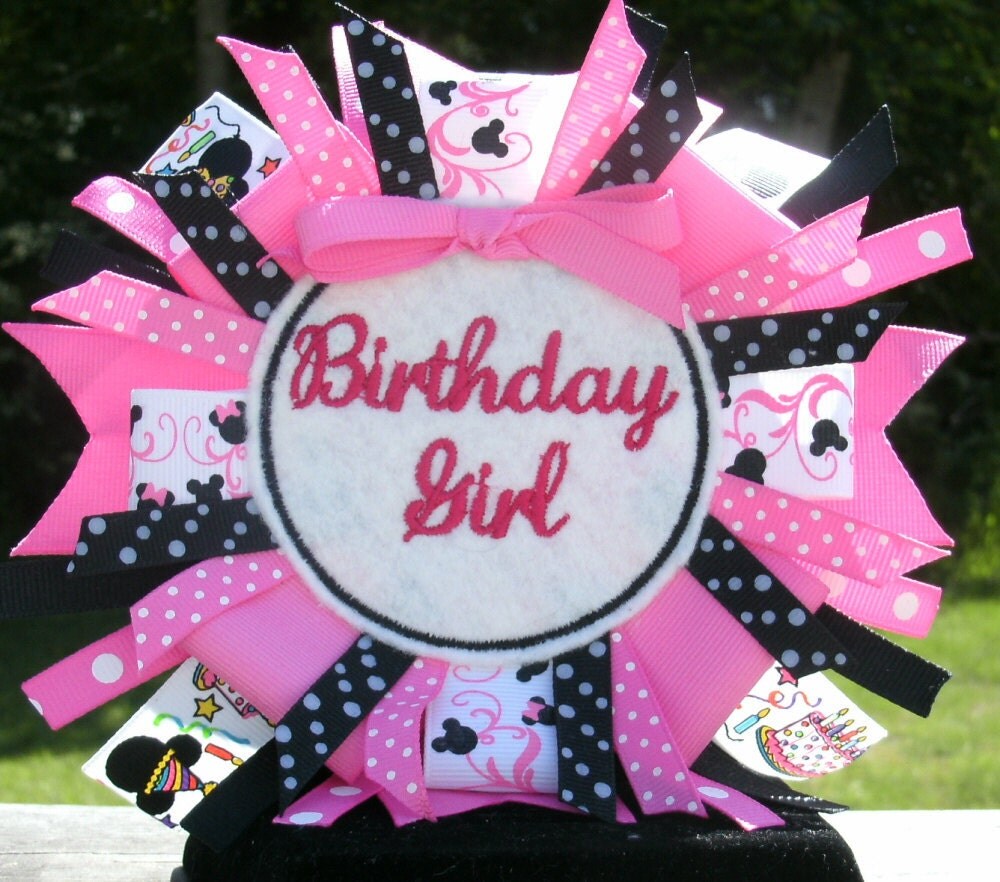 Birthday Blow Out Sale Birthday Girl pin back badge