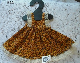 American Girl 18 inch Doll Madame Alexander What A Doll Dolls Pinafore Bib Apron Hanger Cotton Blend Fabric with Trim Clothing Fashion