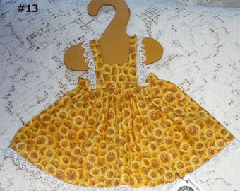 American Girl 18 inch Doll Madame Alexander What A Doll Pinafore - Your Choice - Floral Cotton Blend Print Fabric Lace Trim Kids Playtime