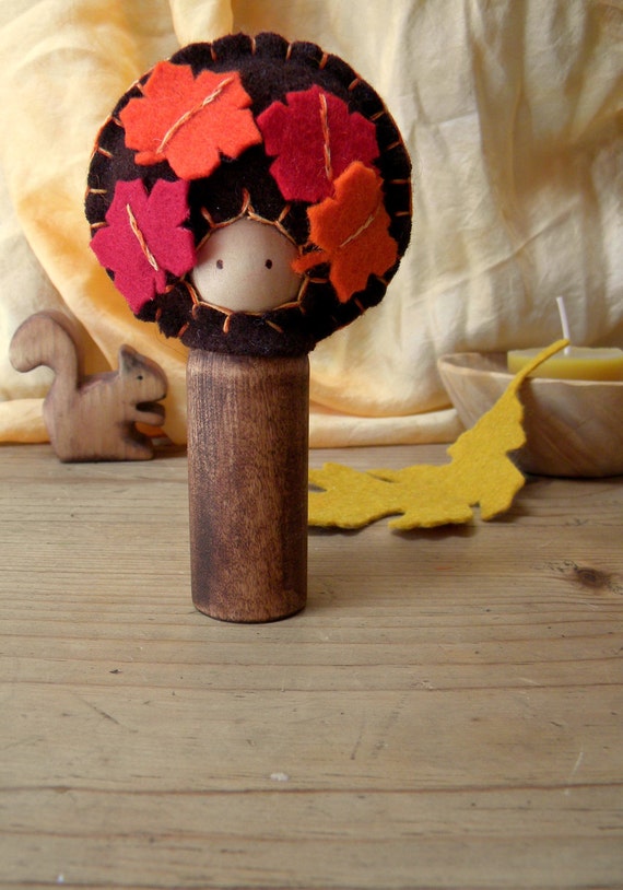 autumn peg dolls