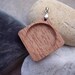 Mahogany wood rhombus design for making pendant or booch. DIY. Do It yourself (1 Piece)