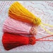 2pieces- Rainbow color Fringe/Macrame/spike/Tassel nice chinese style decor for purse making(purse bag metal frame)-1set