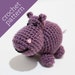 CROCHET PATTERN PDF - Amigurumi - Happy Hippo Pal