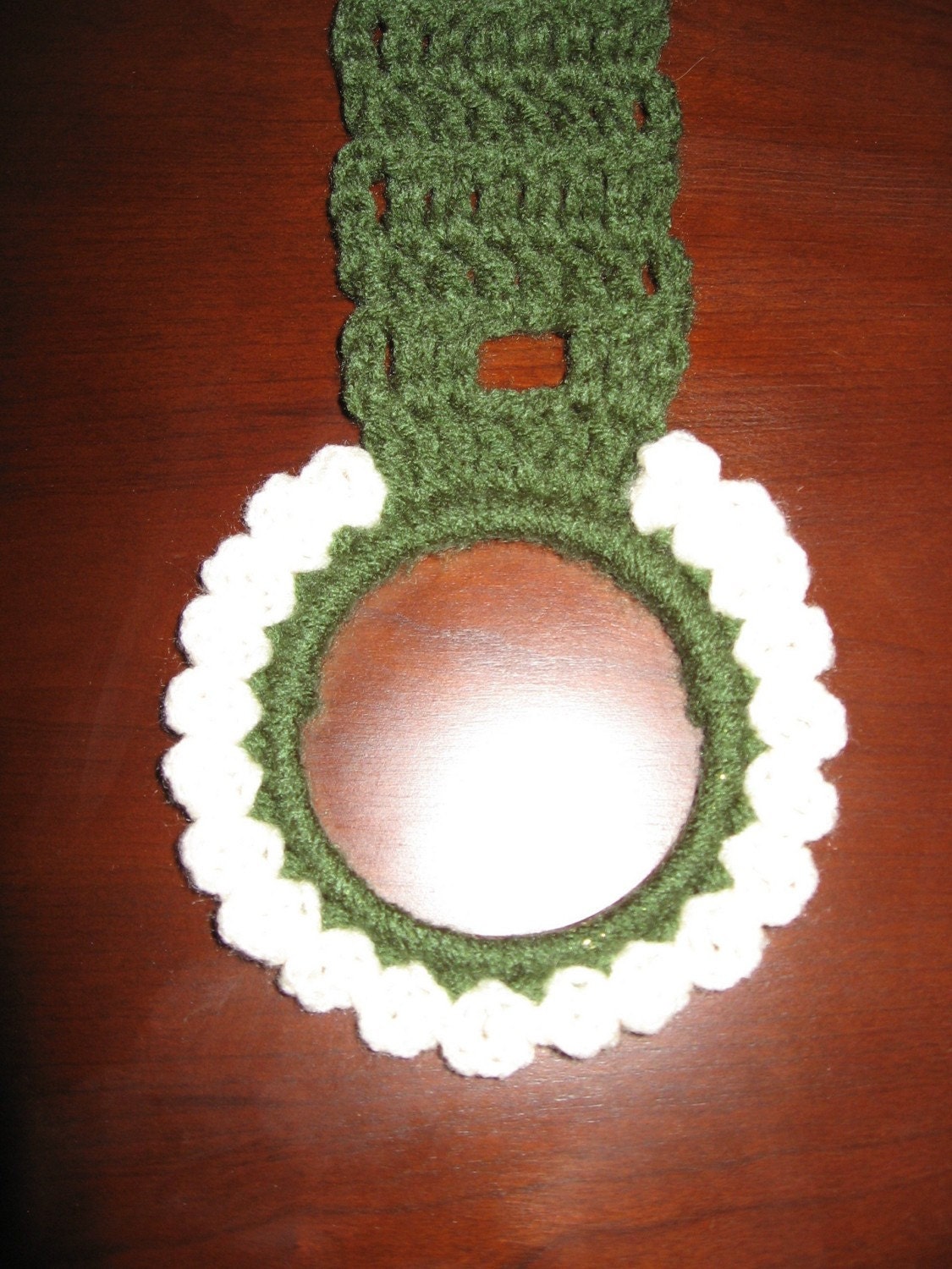 Crochet Pattern RUFFLED TOWEL RING by CROCHETBYMELISSA on Etsy