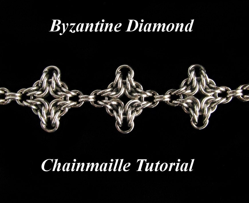 Chainmaille Tutorial for Byzantine Diamond Bracelet PDF