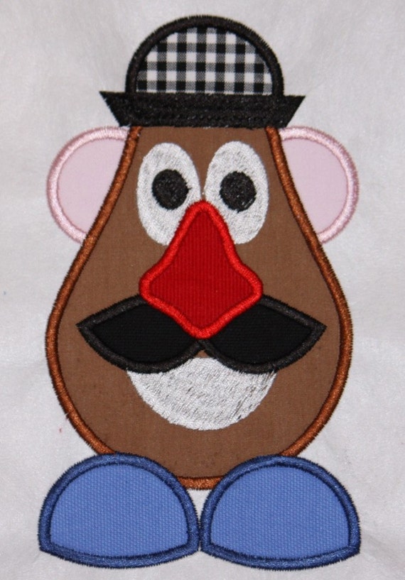 MR POTATO HEAD APPLIQUE DESIGN MOVIE BOYS GIRLS by APPLIQUEALLEY