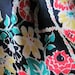 Best of the Best - Gorgeous Black Floral Pure Silk Ladies Scarf - 19 x 42 Long