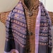 Beautiful Purple Acetate Scarf 15 x 44 Long