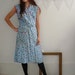 1950's Cotton Floral Wrapover House Dress Size M/L