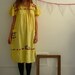 El Salvador Embroidered Folk Smock Dress Size Medium