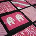 Quilt - Contemporary - Pink and Black - Elephants, Giraffes, and Stripes - Ready to Ship