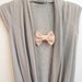 Modern Bow Tie Necklace from Peach Lace