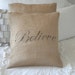 Burlap Pillow Cover