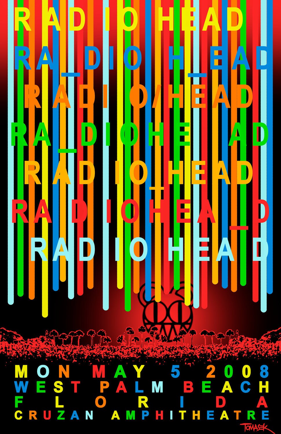 radiohead tour poster
