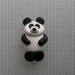 polymer clay panda bear magnet
